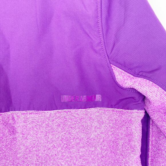 Under Armour Purple Quarter Zip Sweater Sz YS - Picture 7 of 8